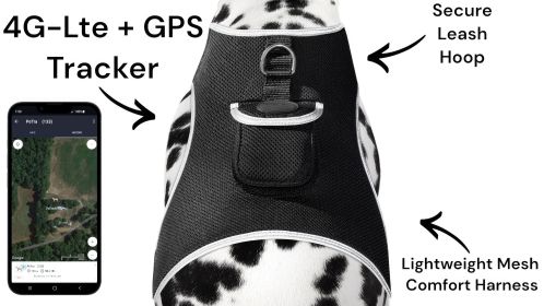 Realtime Pet Security GPS Dog Tracking Device Waterproof Pet Locator Size:S