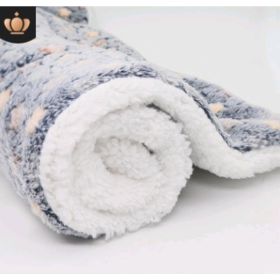 Cute Cat Blankets Dog Pet Mat (Option: Dark GY starry sky-L70x55)