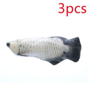 Simulation Electric Funny Cat Simulation Fish (Option: Silver arowana 3pcs-30cm)